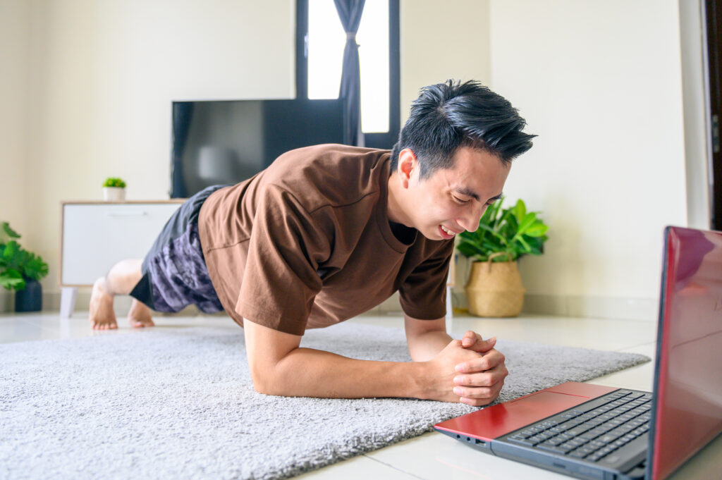 plank pose